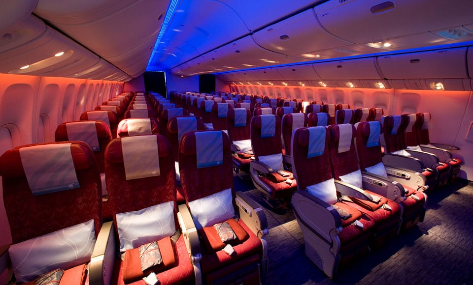 Hình ảnh khoang phổ thông trên tàu bay Qatar Airways. Ảnh: sưu tầm